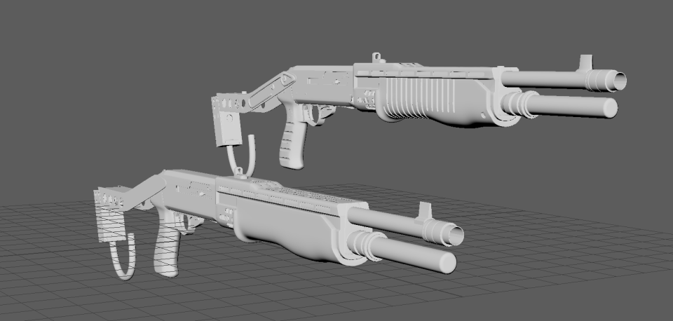 High and low poly