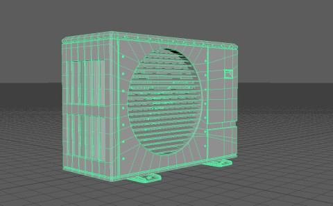 Model1 Highpoly wireframe1