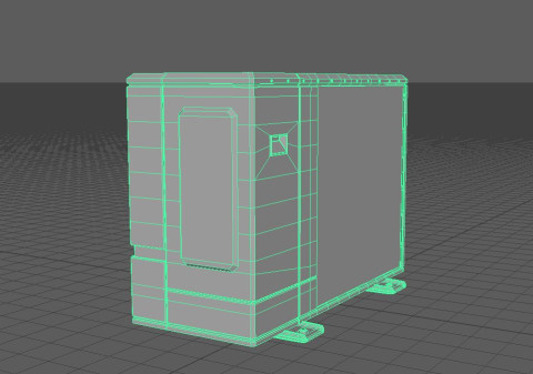 Model1 Highpoly wireframe2