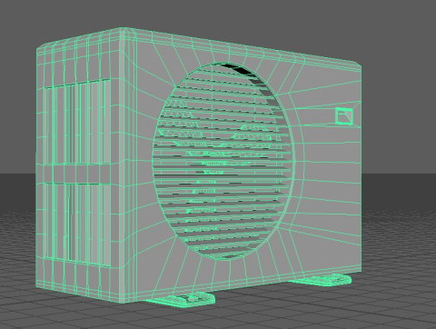 Model1 Lowpoly wireframe1