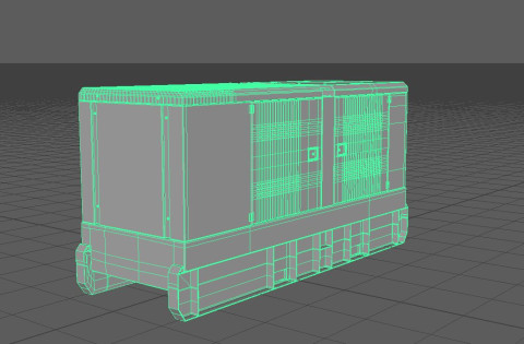 Model3 Highpoly wireframe2